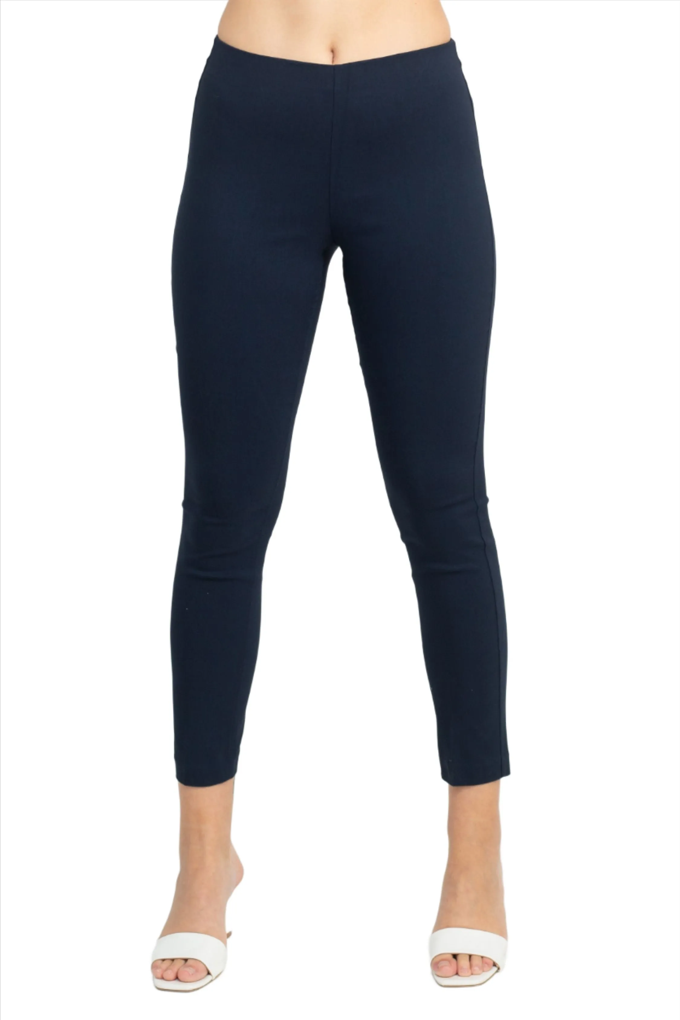 Adrianna Papell Mid Waist Pull On Skinny Pants by Curated Brands