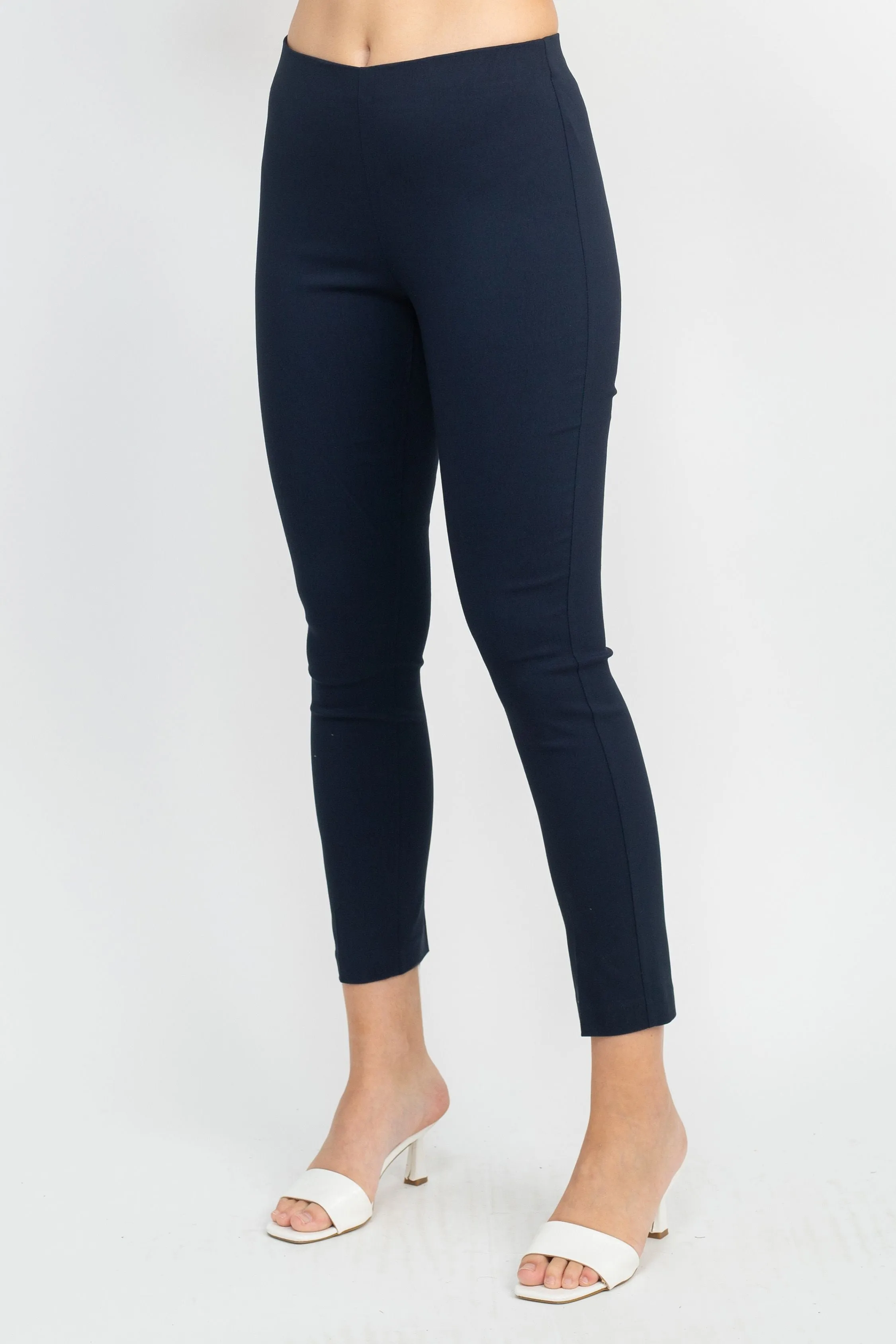 Adrianna Papell Mid Waist Pull On Skinny Pants by Curated Brands