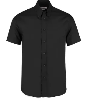 Black - Premium Oxford shirt short-sleeved (tailored fit)