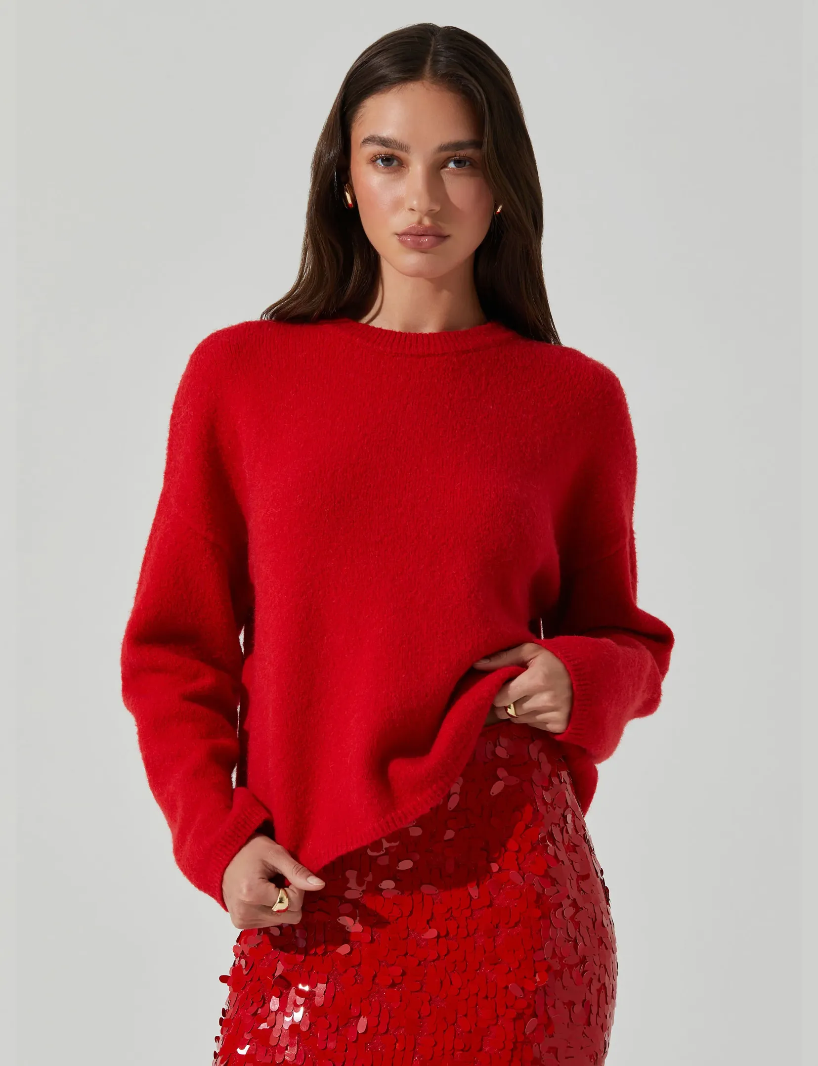 Bowie Sweater, Red