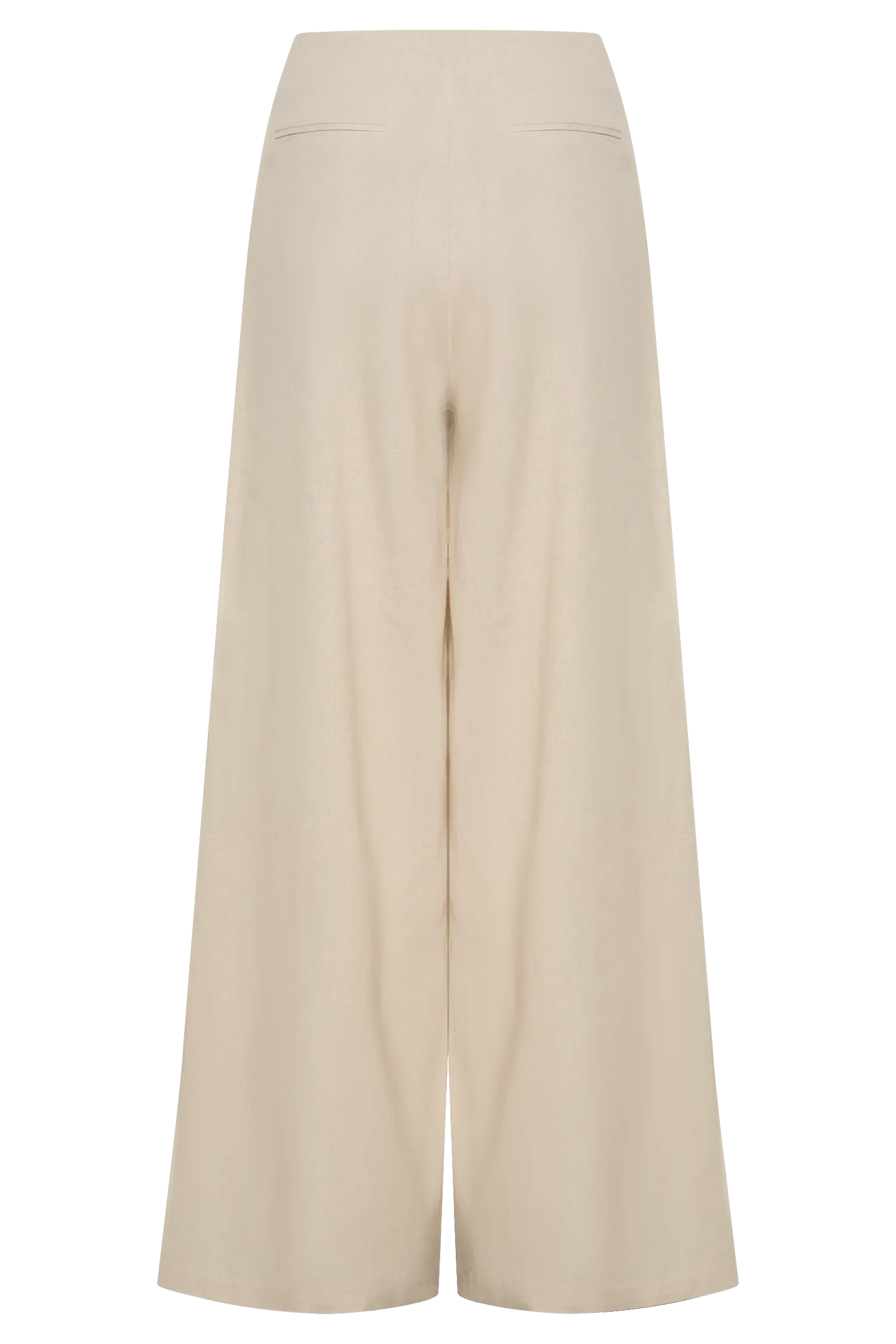 Brandi Linen Straight Leg Pant - Wheat Marle