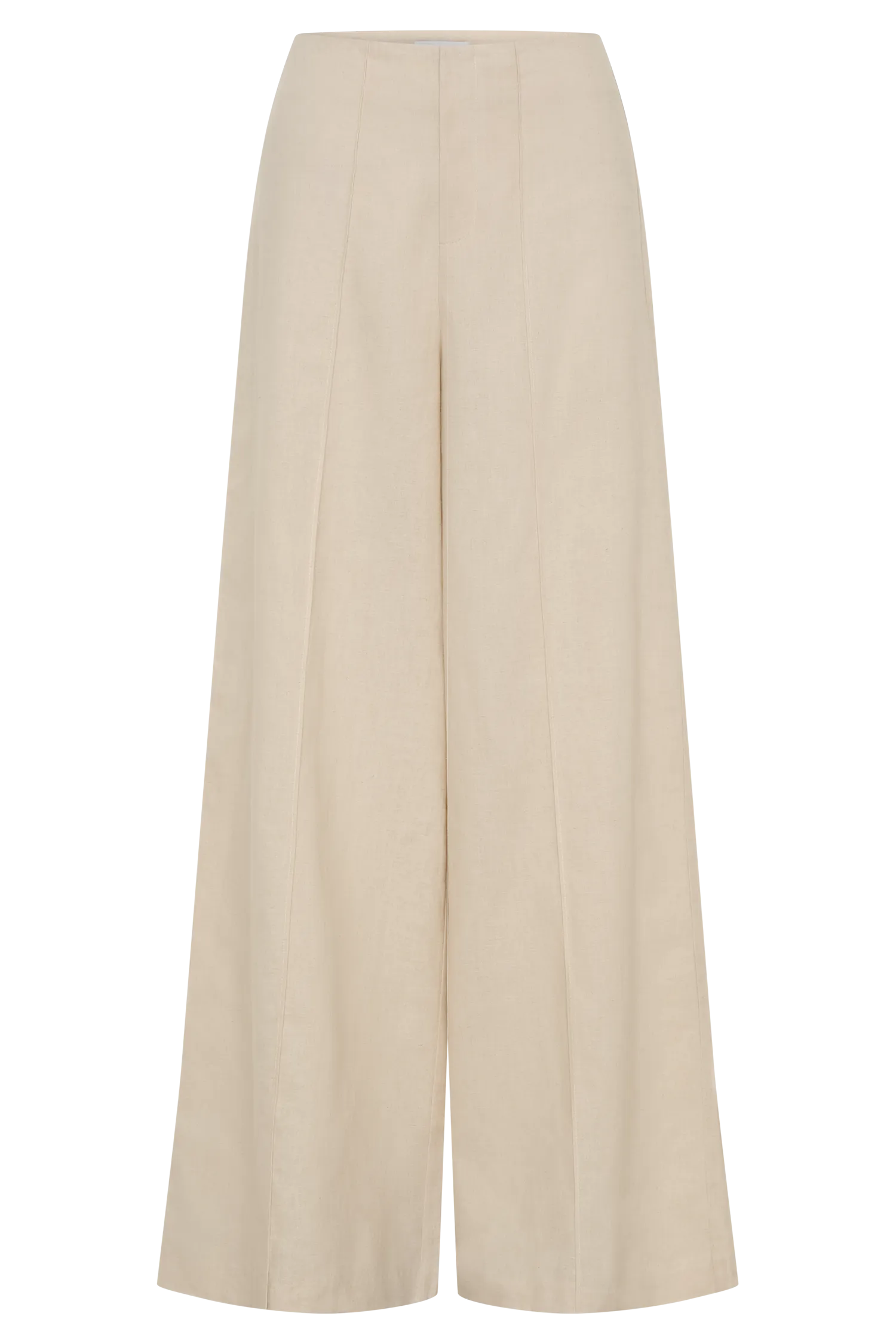 Brandi Linen Straight Leg Pant - Wheat Marle