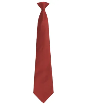 Burgundy - 'Colours Originals' fashion clip tie