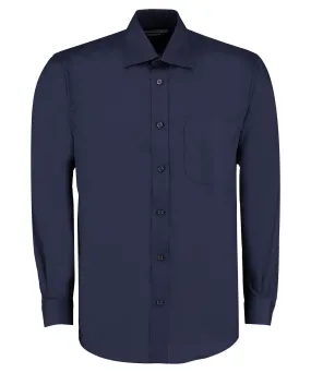 Dark Navy - Business shirt long-sleeved (classic fit)