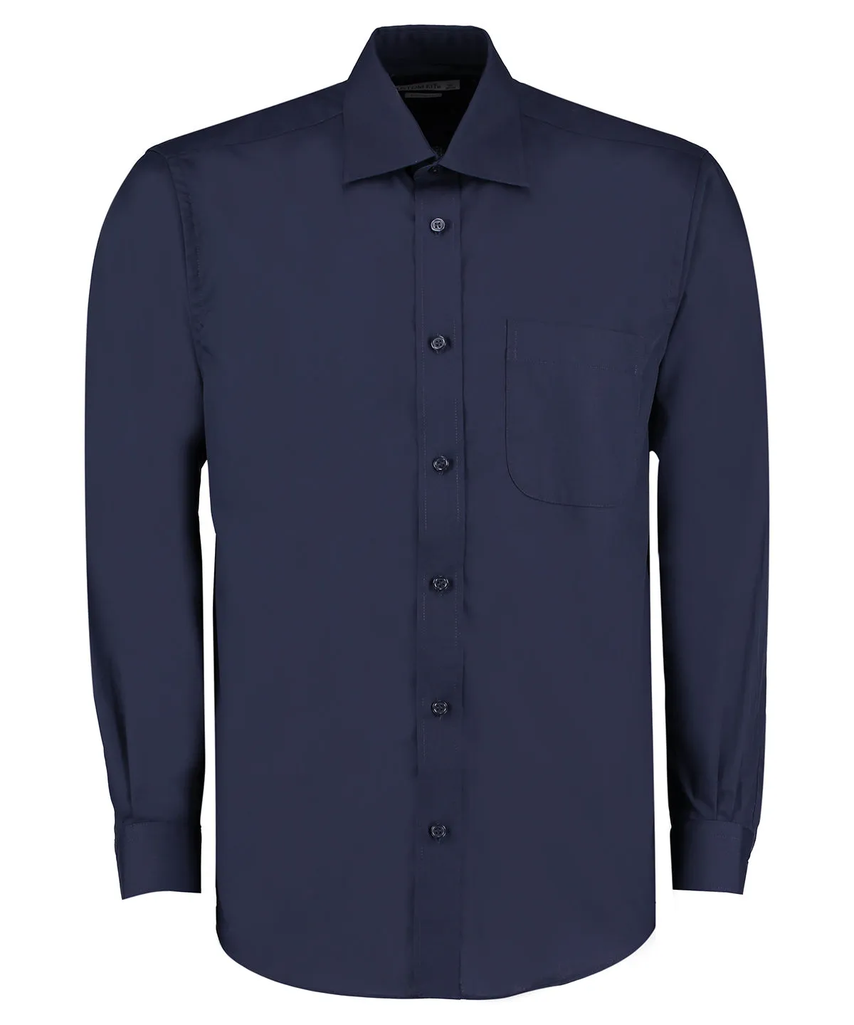 Dark Navy - Business shirt long-sleeved (classic fit)