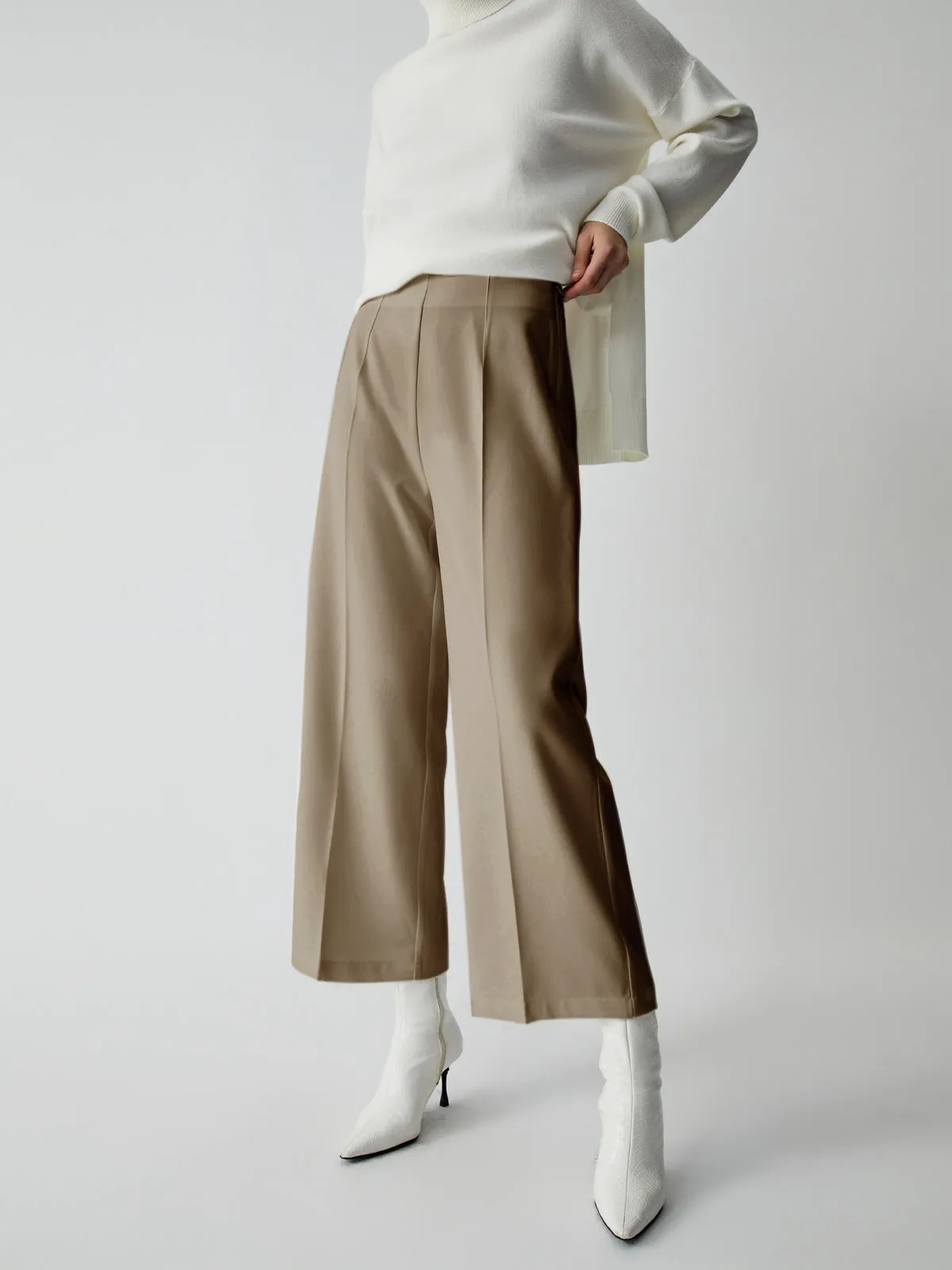 Effortless Wide Graceful Leg Culotte Pants