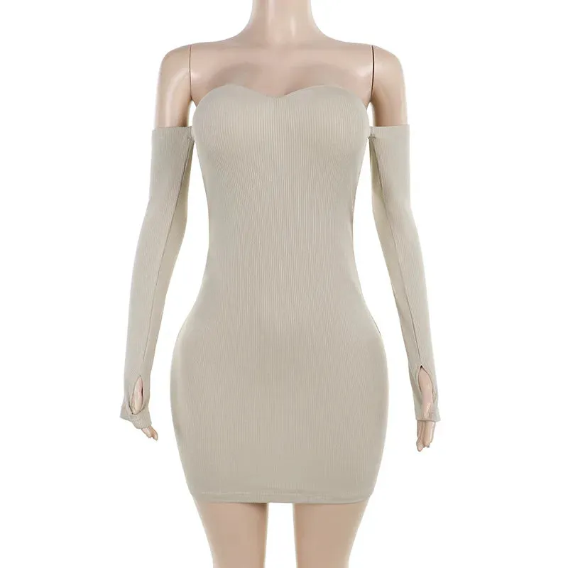 Figure-Flattering Ribbed Mini Dress for Date Nights & Cocktails