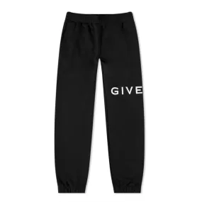 Givenchy Logo Embroidered Sweatpants Black