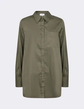 LR-ISLA SOLID 114 Shirt Dark green