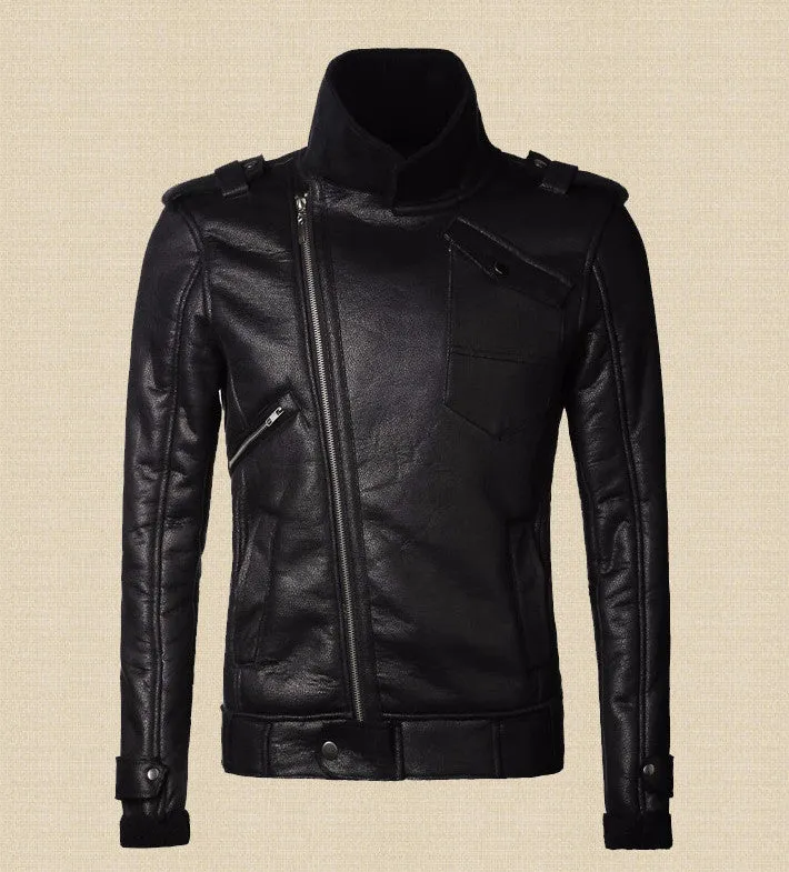 Men's Casual Warm Leather Jacket