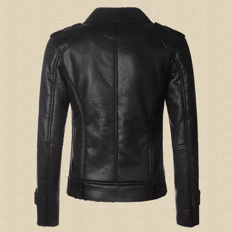 Men's Casual Warm Leather Jacket