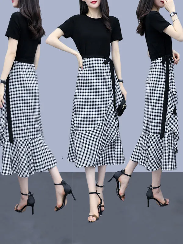 New Fashionable Top And Bottom Skirt Suit