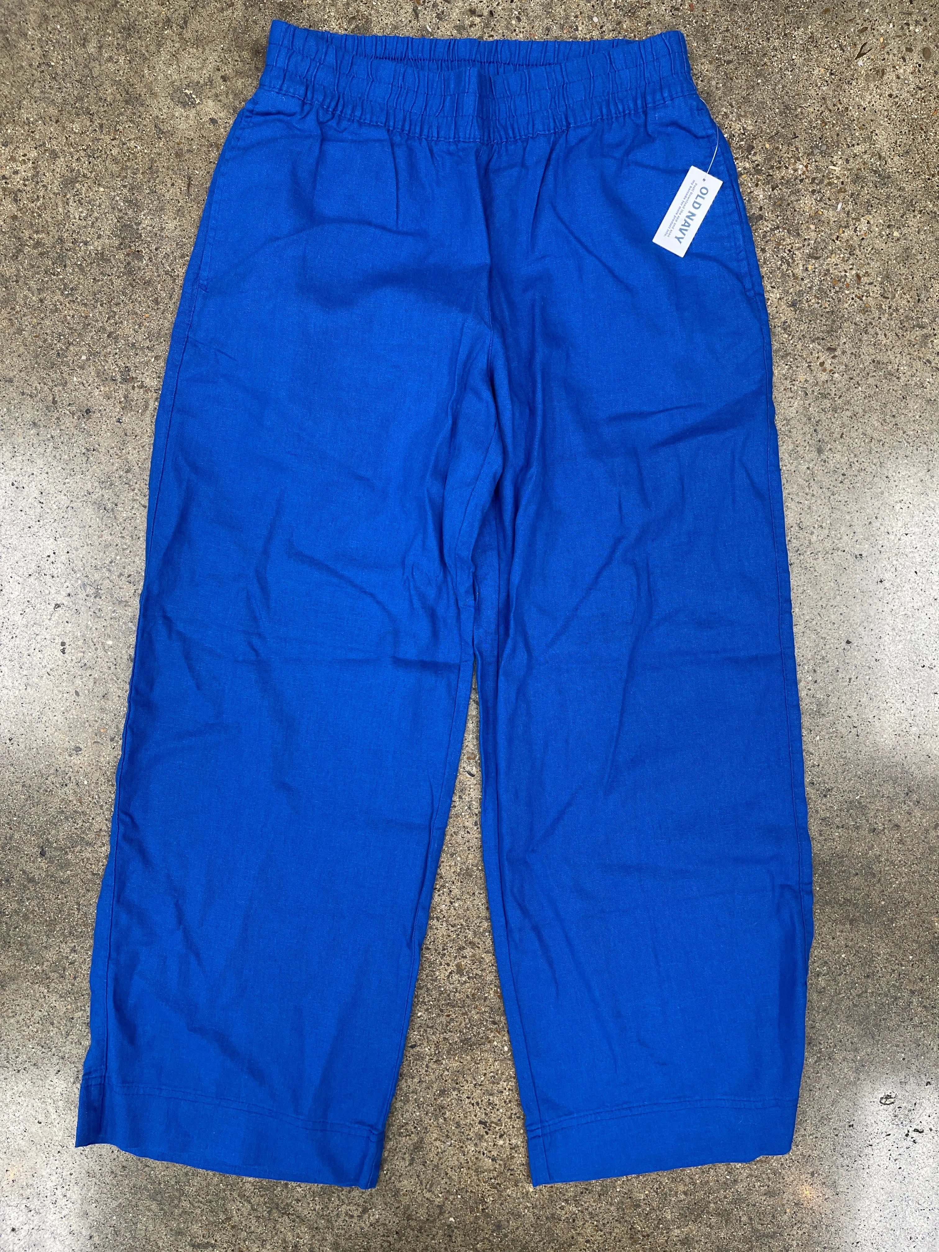 Pants Linen By Old Navy In Blue, Size:Sp