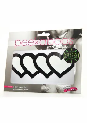 Peekaboo Glow In The Dark Hearts Pasties