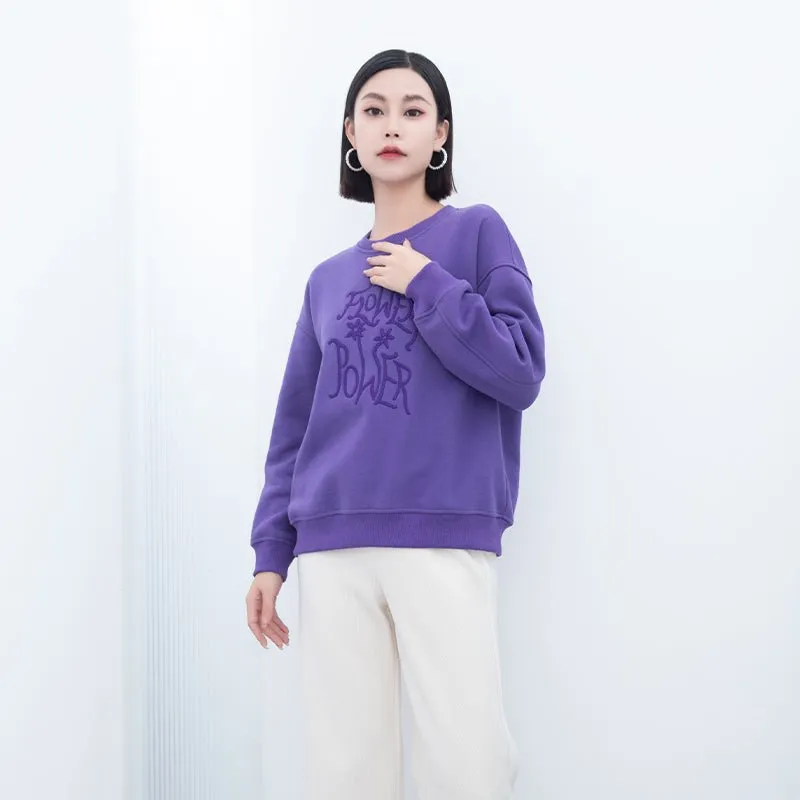 Purple Long Sleeve T-shirt Tops