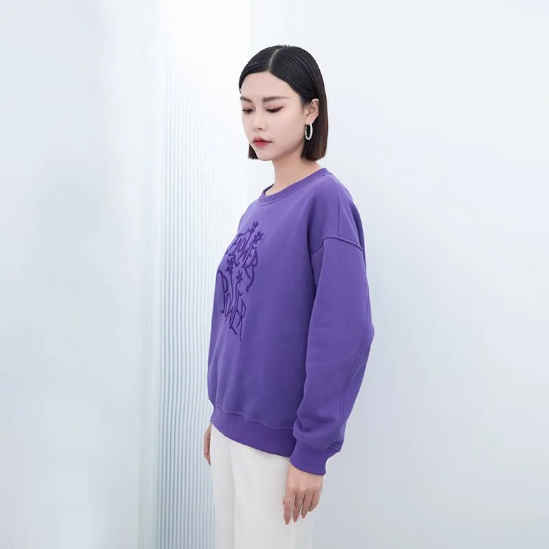 Purple Long Sleeve T-shirt Tops