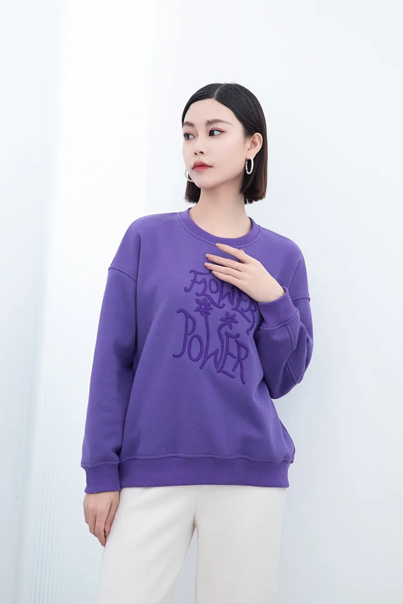 Purple Long Sleeve T-shirt Tops