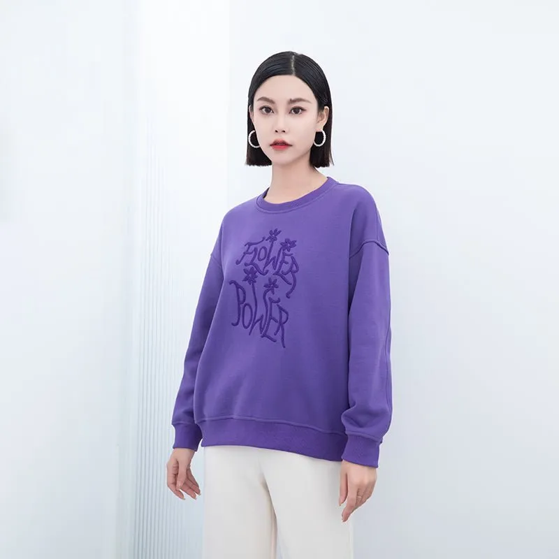 Purple Long Sleeve T-shirt Tops