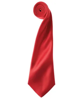 Red - 'Colours' satin tie