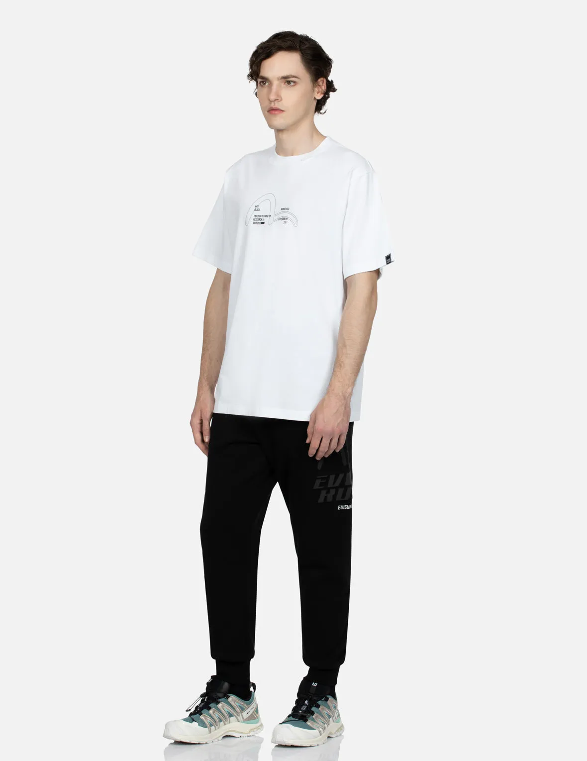 Seagull and Logo Print Regular Fit Sweatpants