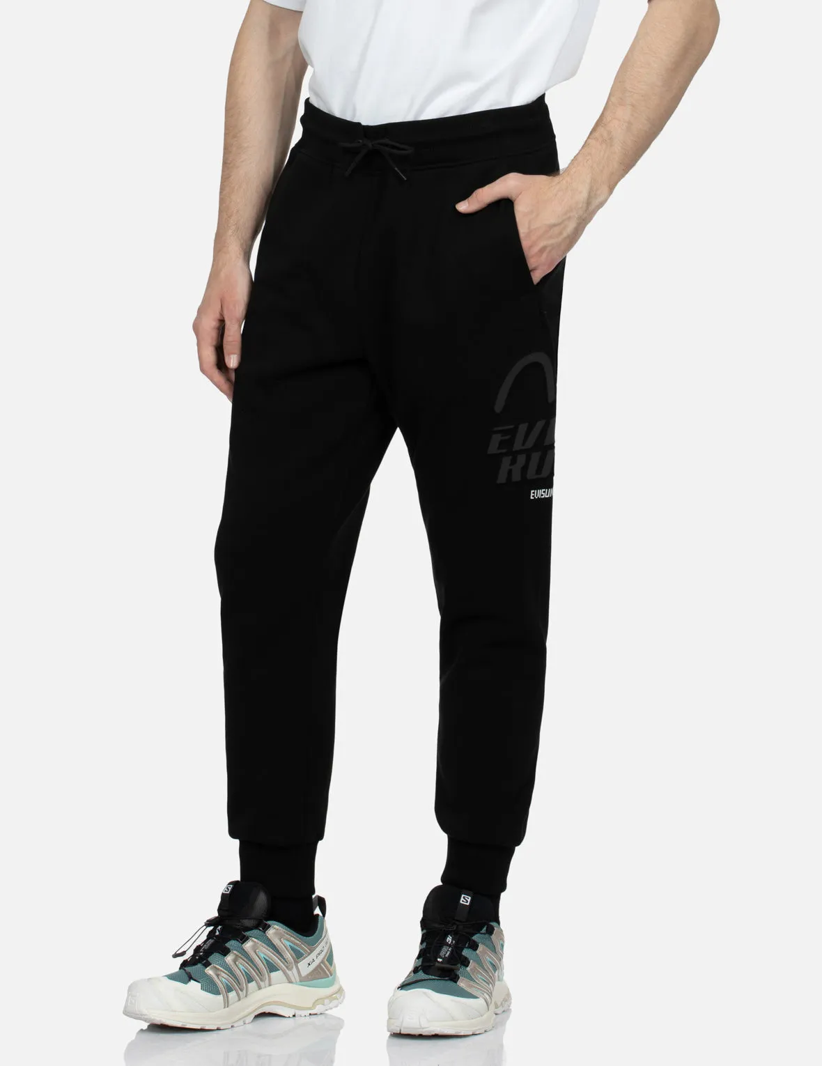 Seagull and Logo Print Regular Fit Sweatpants