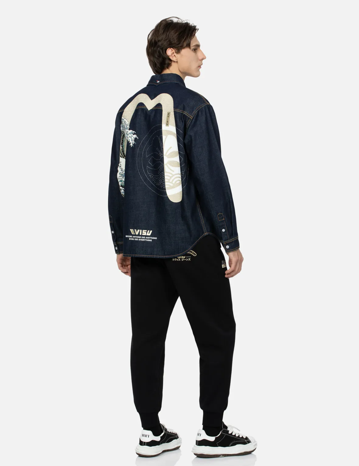 Seagull Brocade Appliqué Regular Fit Sweatpants