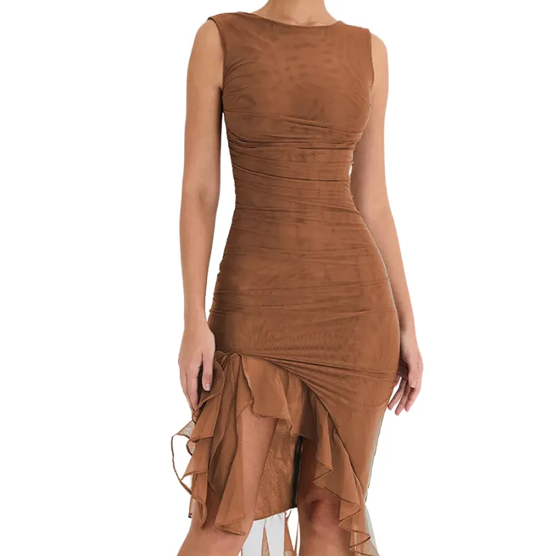 Seema - Flattering dress with ruffle detail