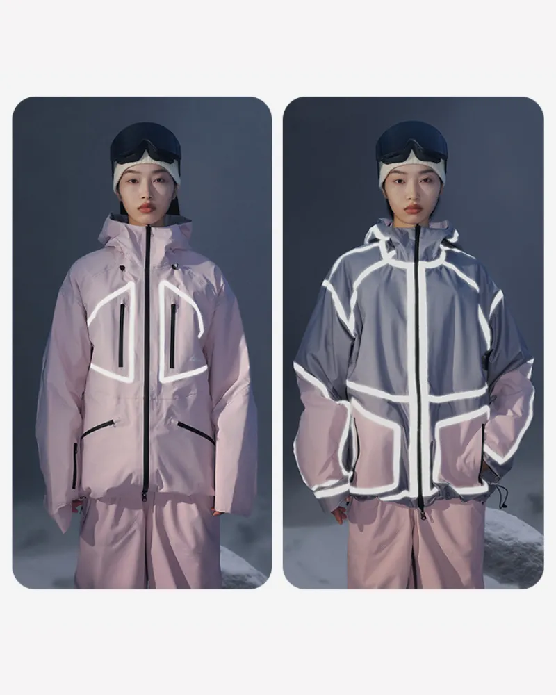 Ski Wear 3L Reversible Reflection Unisex Ski Jacket