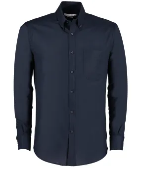 Slim fit workwear Oxford shirt long-sleeved (slim fit) | Navy