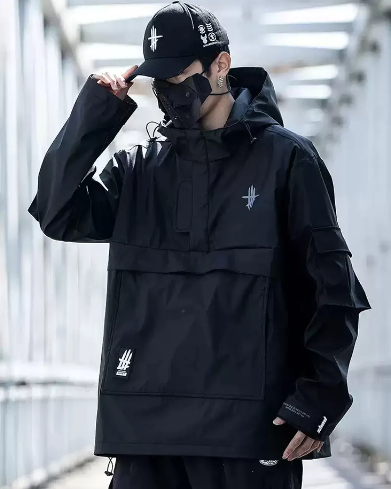 Techwear Functional Half-Zip Pullover Jacket