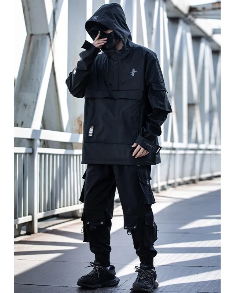 Techwear Functional Half-Zip Pullover Jacket