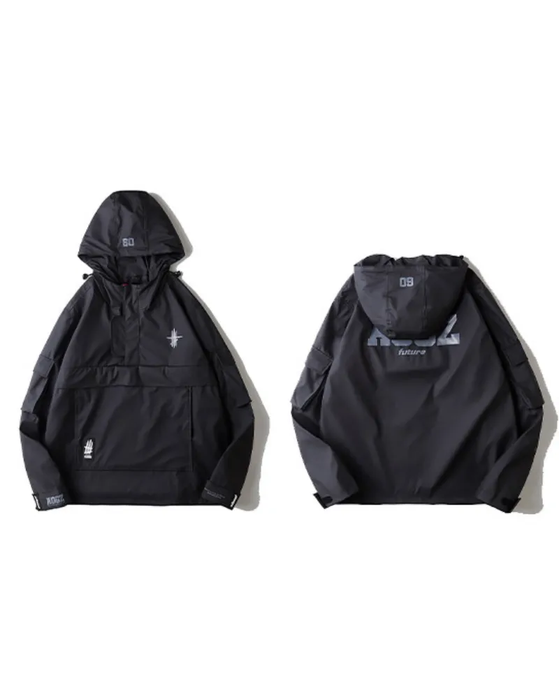 Techwear Functional Half-Zip Pullover Jacket