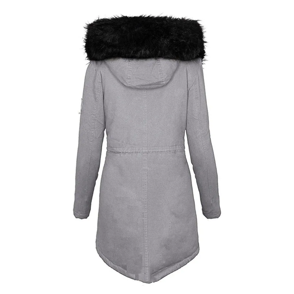 Thick Warm Close Fit Hooded Women's Winter Jacket