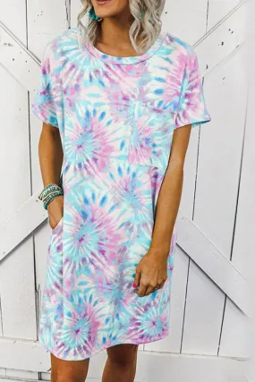 Tie Dye Flattering Midi Dress