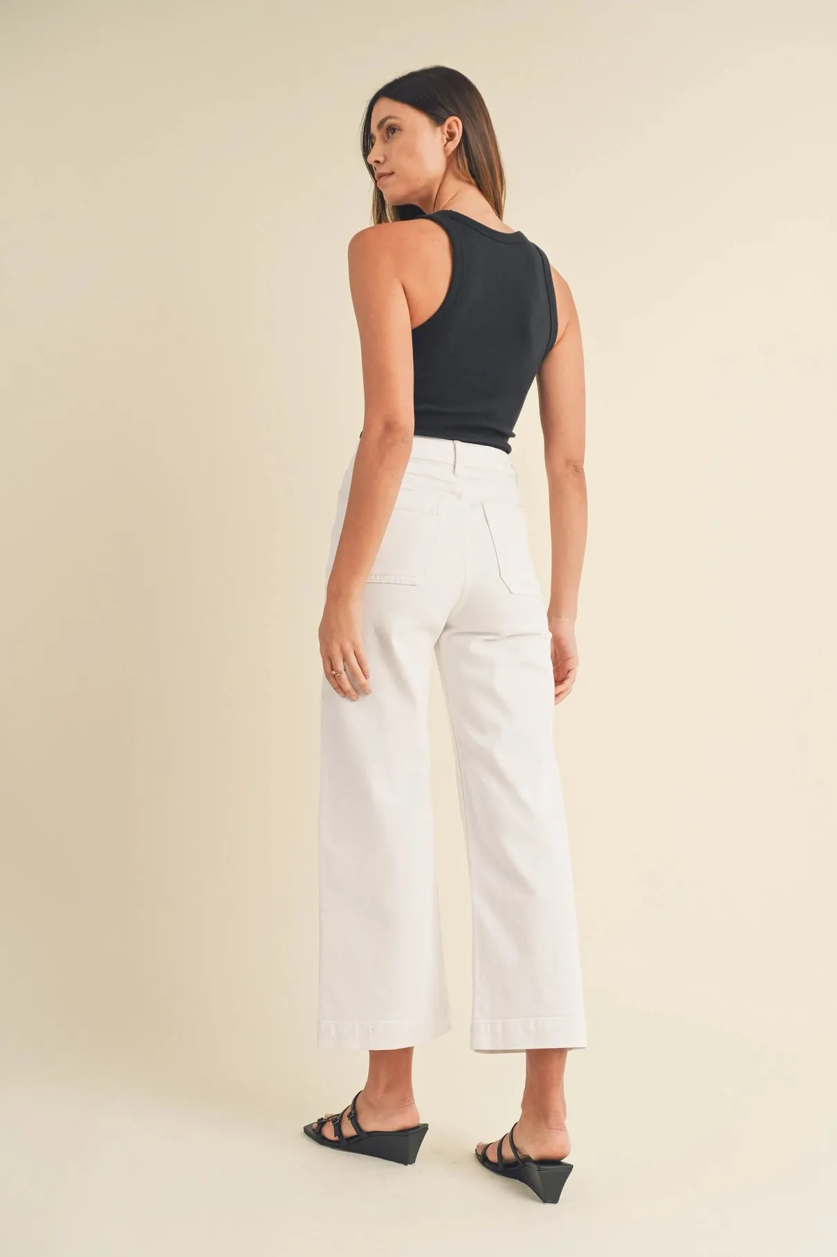 White Utility Pant by Just Black Denim