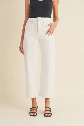 White Utility Pant by Just Black Denim