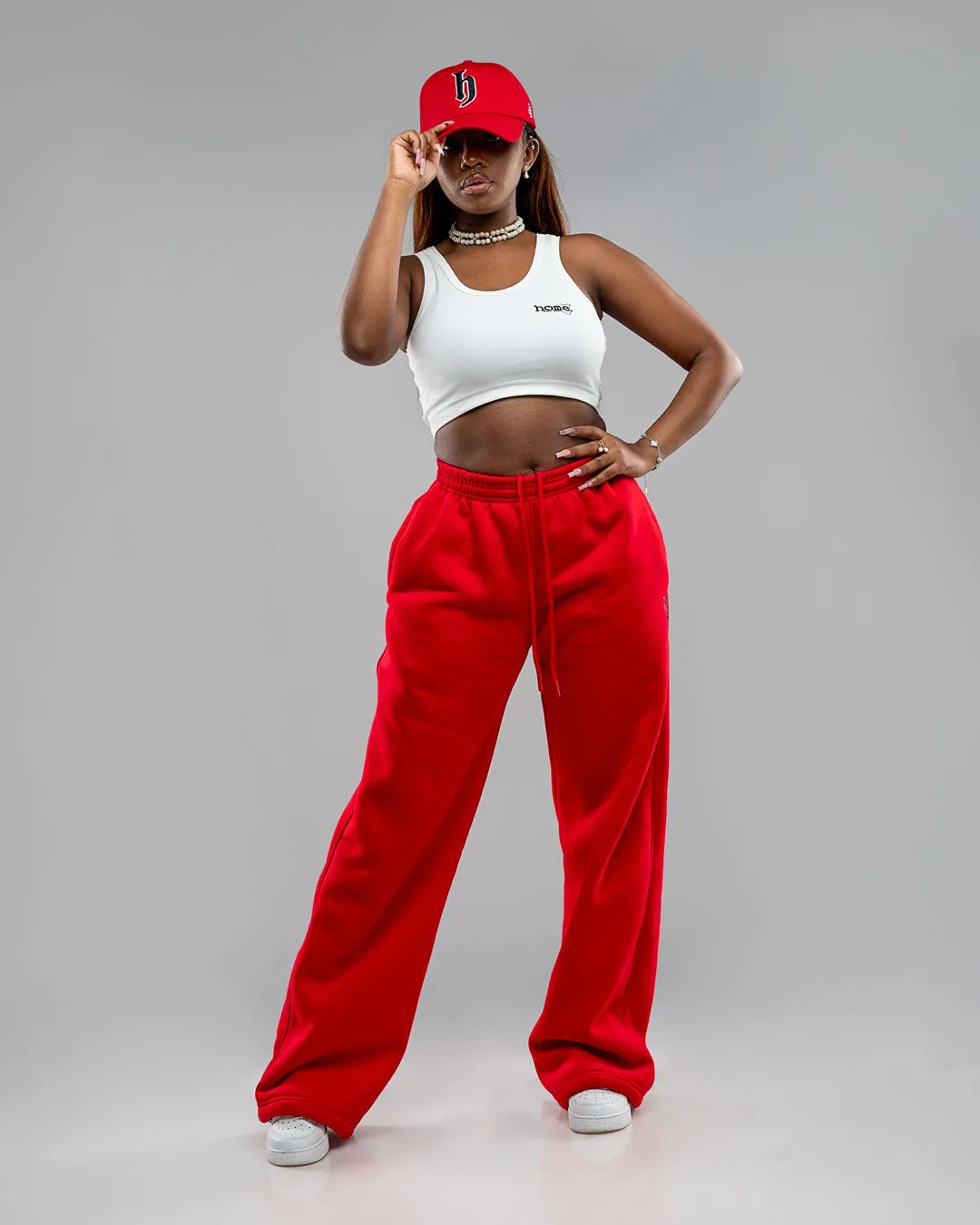 Womens Cosy Pants - Red